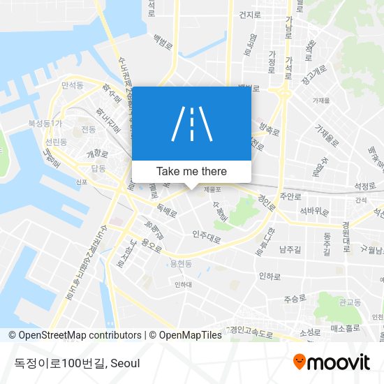 독정이로100번길 map