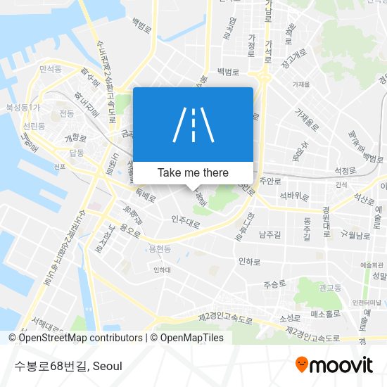 수봉로68번길 map