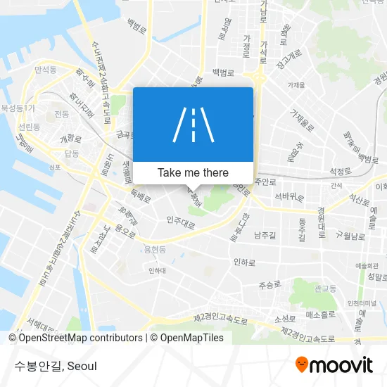 수봉안길 map