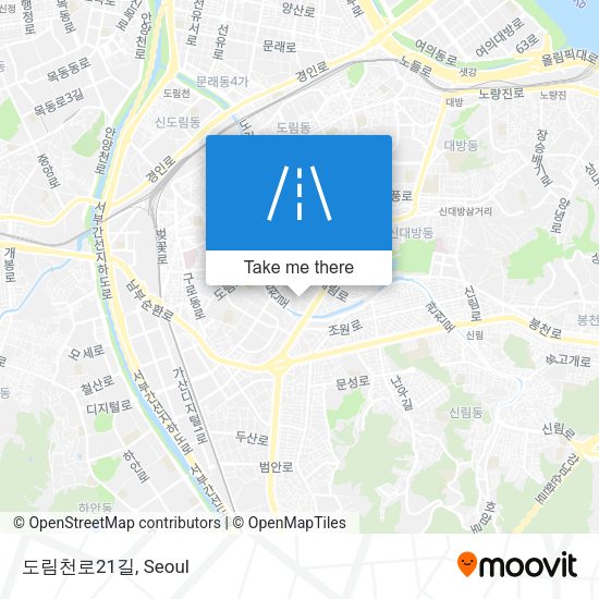 도림천로21길 map