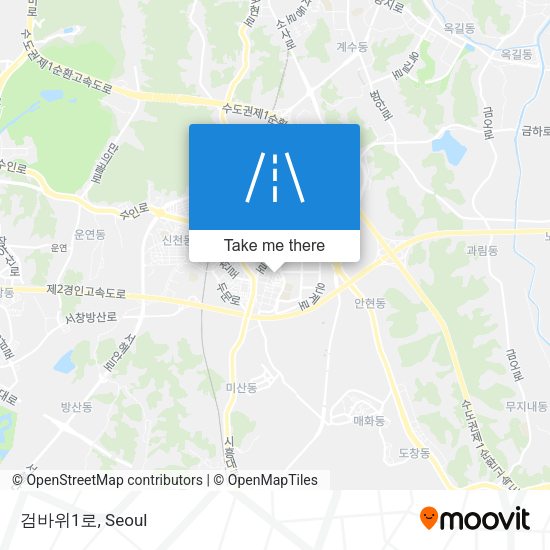 검바위1로 map