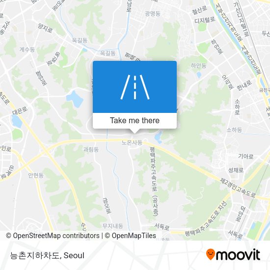 능촌지하차도 map