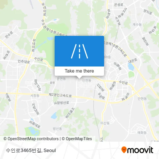 수인로3465번길 map