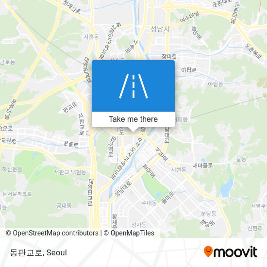 동판교로 map