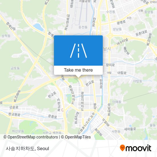 사송지하차도 map