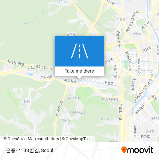 운중로138번길 map