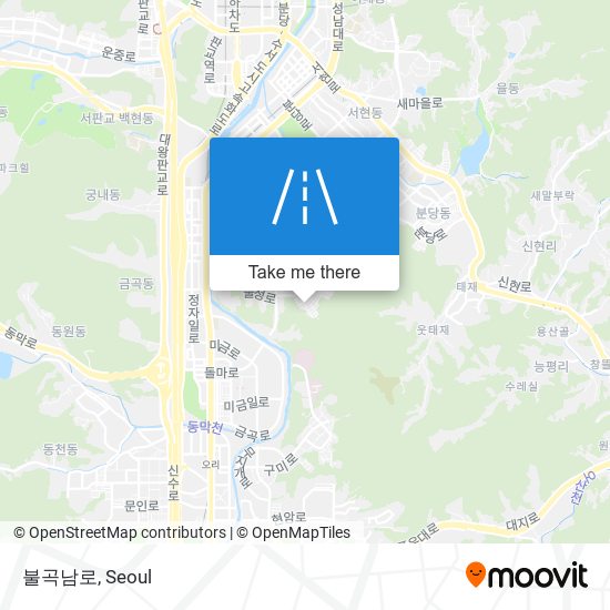 불곡남로 map