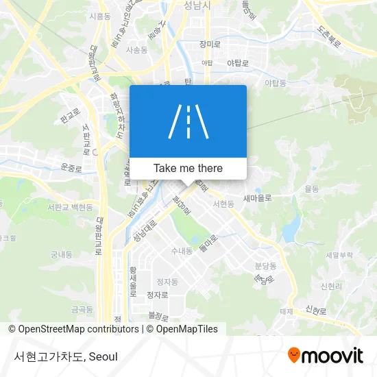 서현고가차도 map