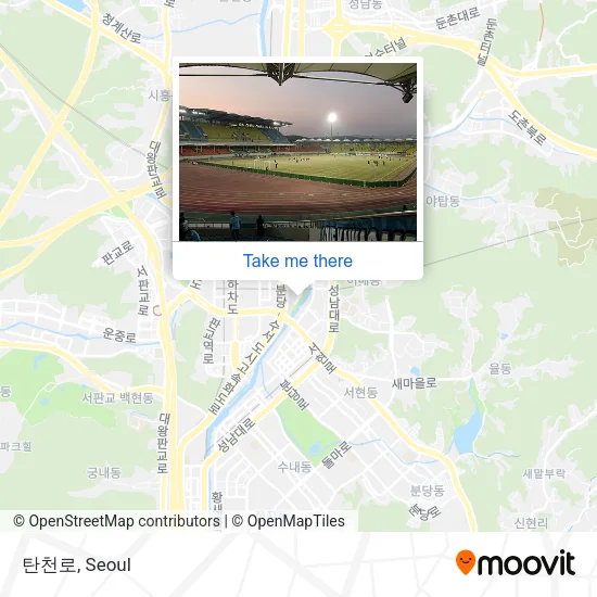 탄천로 map