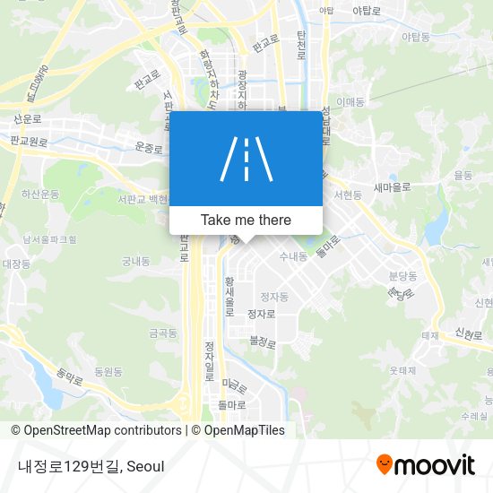내정로129번길 map