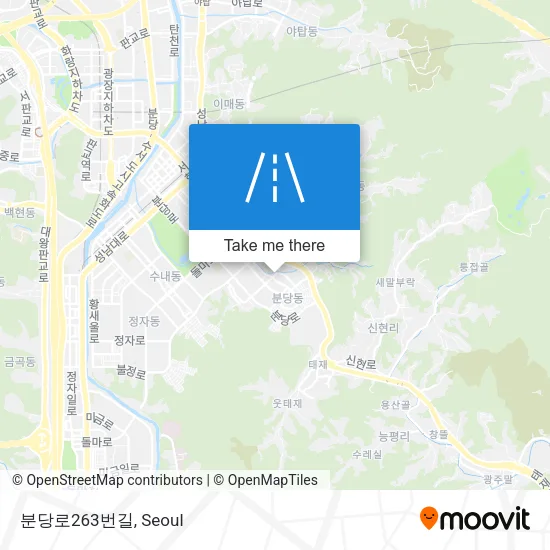 분당로263번길 map