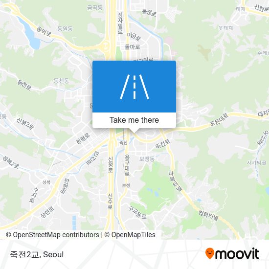 죽전2교 map