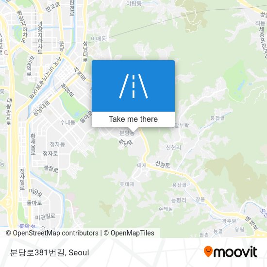 분당로381번길 map