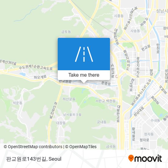 판교원로143번길 map