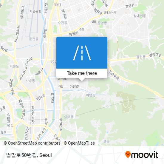 벌말로50번길 map