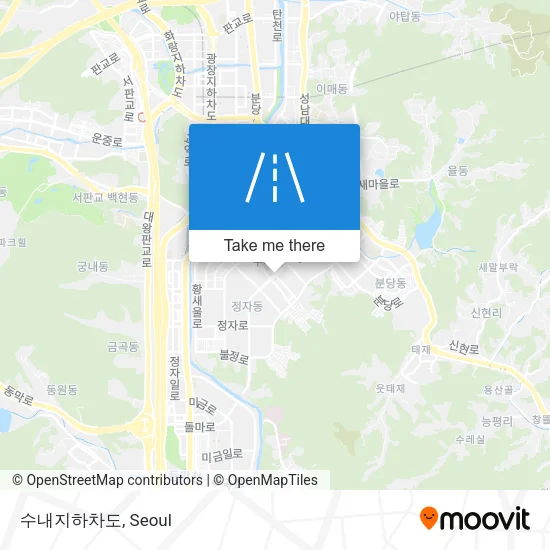 수내지하차도 map