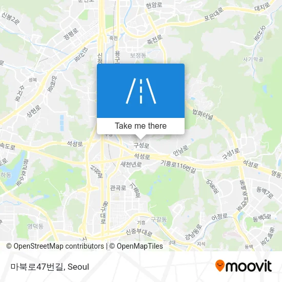 마북로47번길 map
