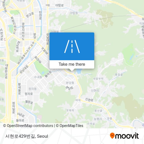 서현로429번길 map