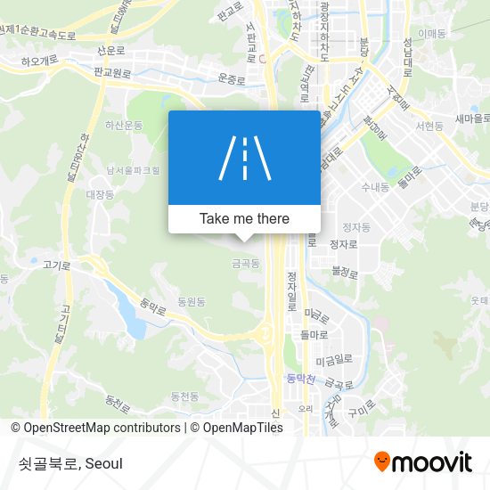 쇳골북로 map