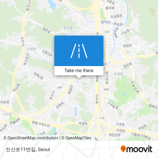 진산로11번길 map
