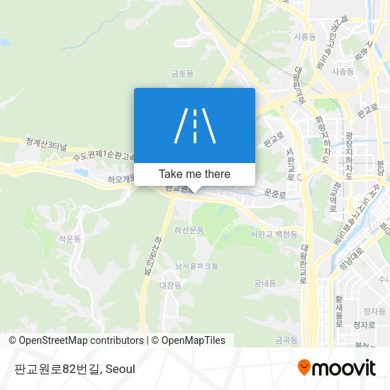 판교원로82번길 map