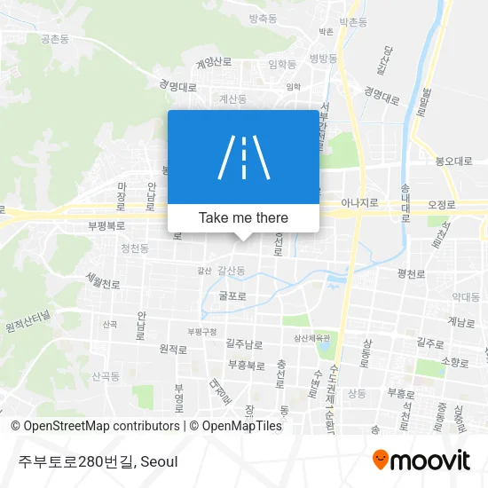 주부토로280번길 map