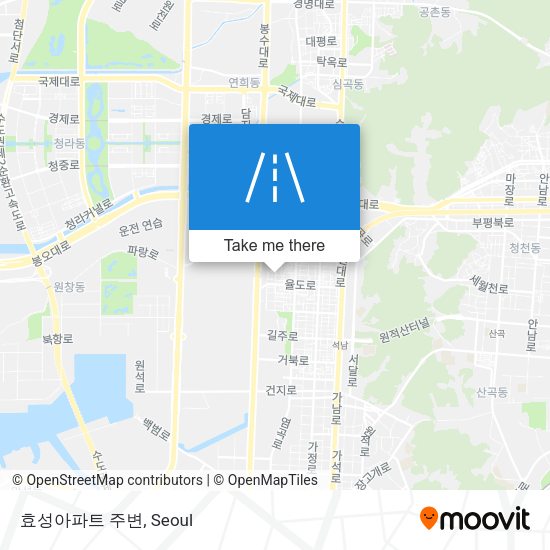효성아파트 주변 map