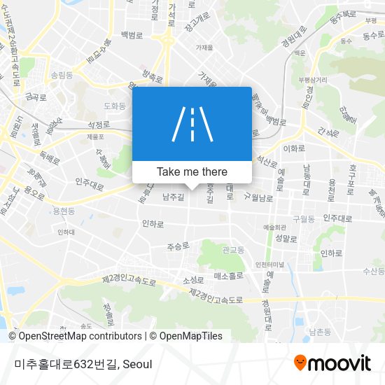 미추홀대로632번길 map