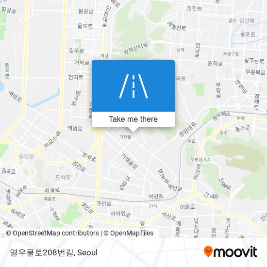 열우물로208번길 map