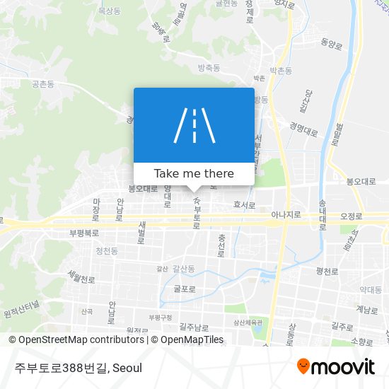 주부토로388번길 map