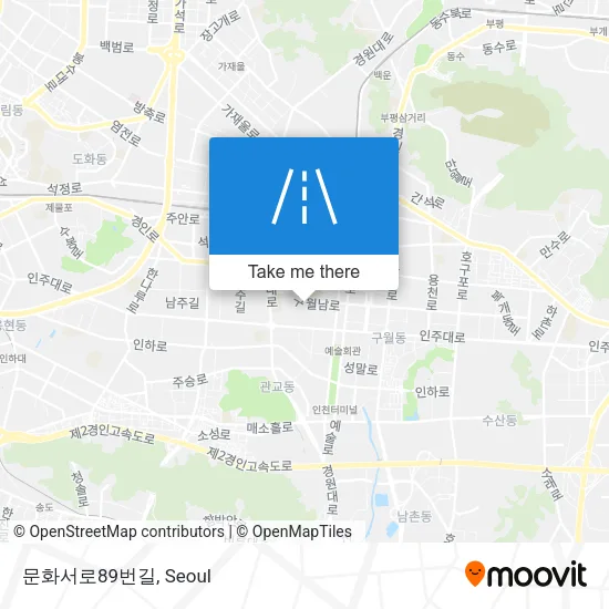 문화서로89번길 map