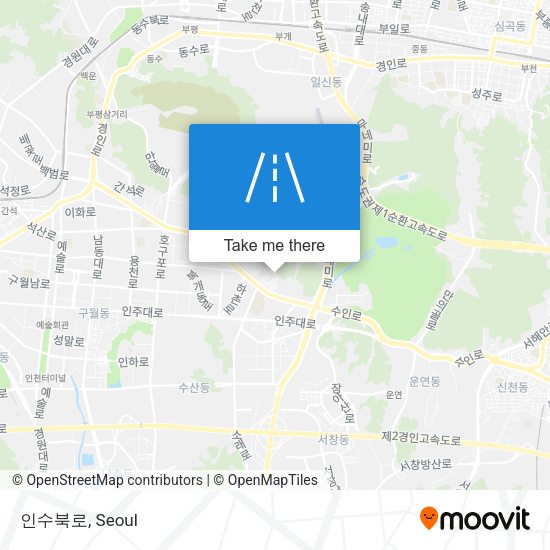 인수북로 map