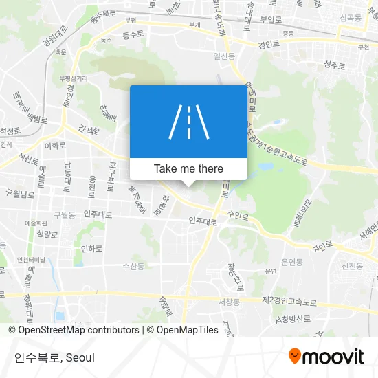 인수북로 map