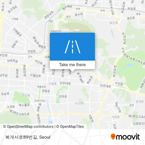 복개서로89번길 map