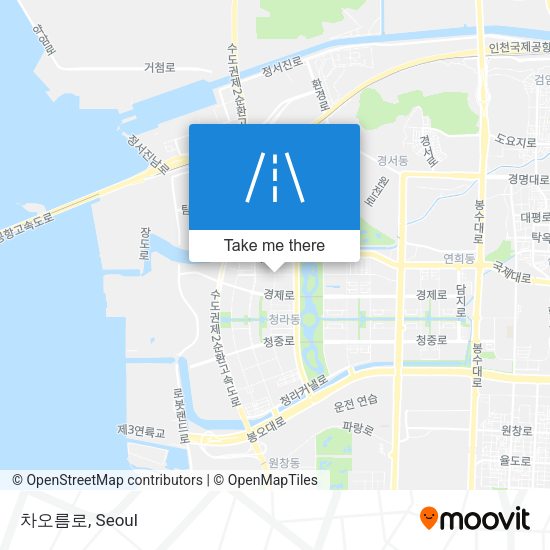 차오름로 map
