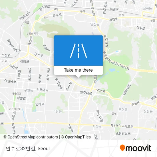 인수로32번길 map