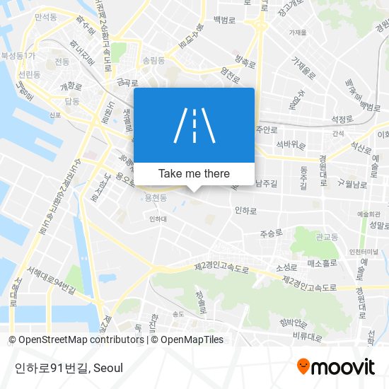 인하로91번길 map