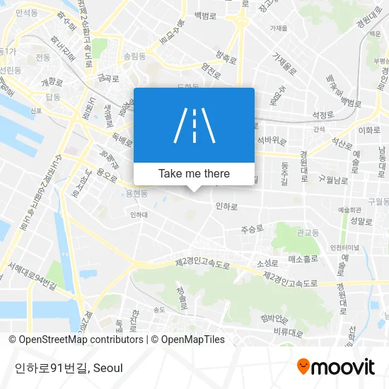 인하로91번길 map