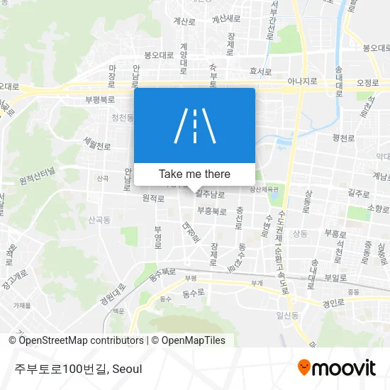 주부토로100번길 map