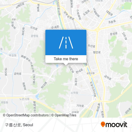 구름산로 map