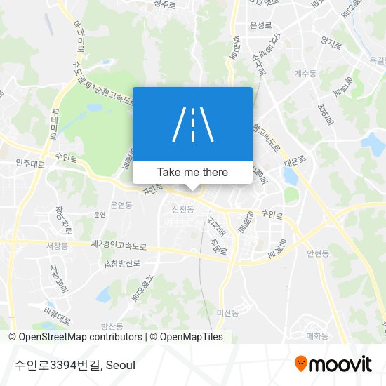 수인로3394번길 map