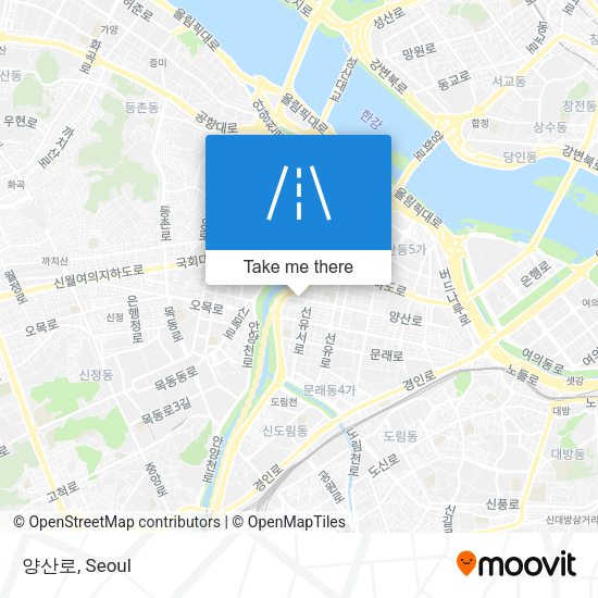 양산로 map