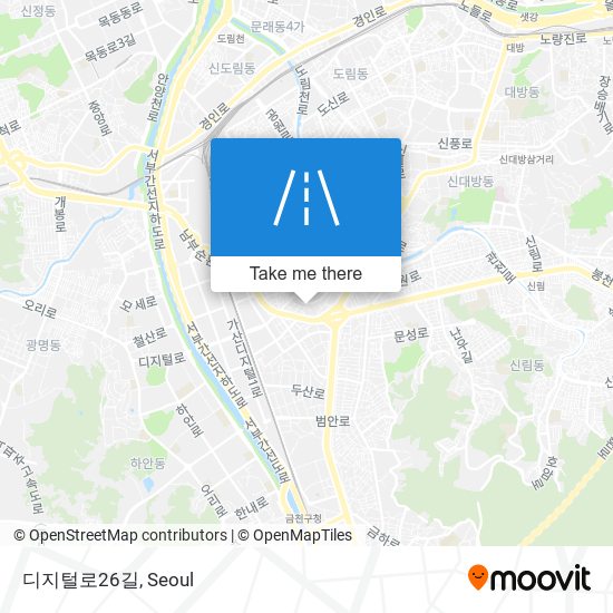 디지털로26길 map