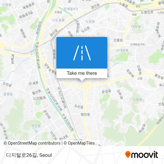 디지털로26길 map