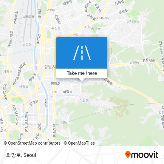희망로 map