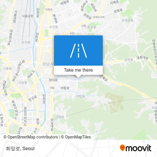 희망로 map