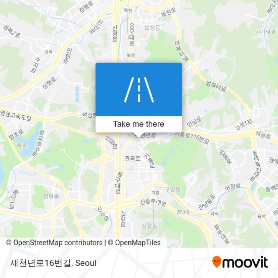 새천년로16번길 map