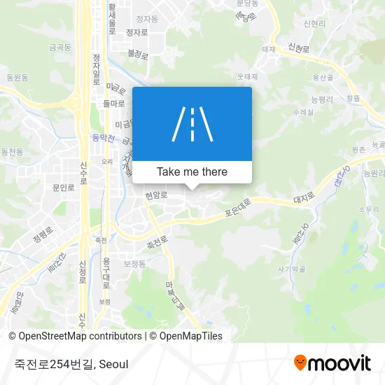 죽전로254번길 map