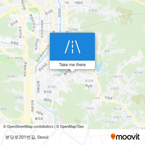 분당로201번길 map