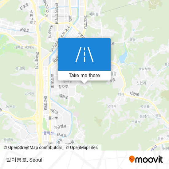 발이봉로 map